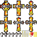 Renbuzhu 36PCS Fathers Day Crafts Bulk: Father's Religious Paper Suncatchers by Renbuzhu