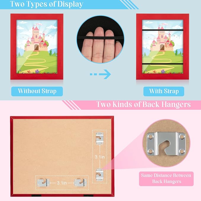 Kids Art Frames, 8.5x11 Front Opening Kids Artwork Frames Changeable, Holds 50 - Image 2