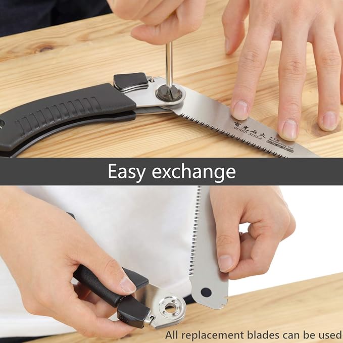 Japanese Pull Saw for Woodworking and Wood Craftsmanship, Long Handle with Precision Blade and Cutting Power, Heavy Duty Steel, Angled Positioning