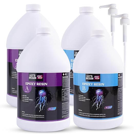 LET'S RESIN EPOXY RESIN 4 Gallon Epoxy Resin by LETSRESINEPOXYRESIN