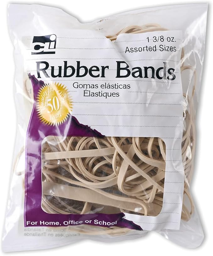 Charles Leonard Rubber Bands, 3/8 Ounce Bags by CharlesLeonard