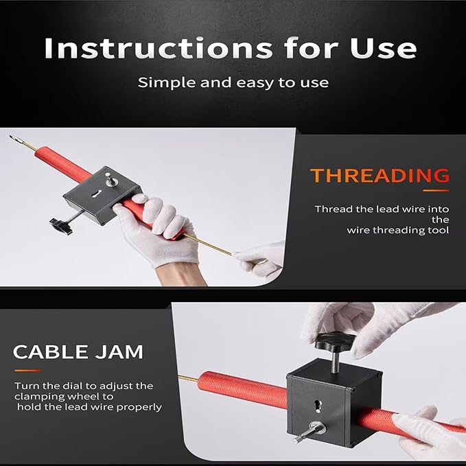 Wall Wiring Machine Cable Hidden Pipe Threading Device, Cable Pulling Tool, Automatic Stringing Electrical Wire Puller, for Hydroelectric Wiring