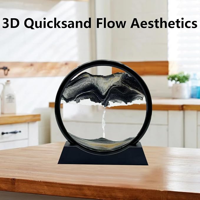 AzureLeap Moving Sand Art Liquid Motion, 3D Deep Sea Sandscape Color Quicksand - Image 6