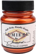 Jacquard Lumiere 2.25oz Fabric Paint Metallic Copper by Jacquard