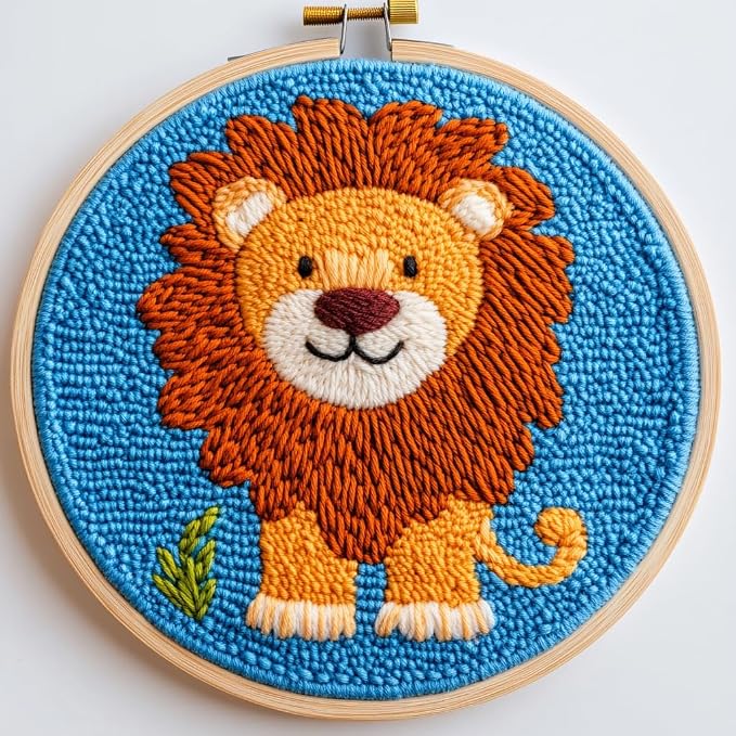 DIY Punch Needle Kits Lion by Unknown