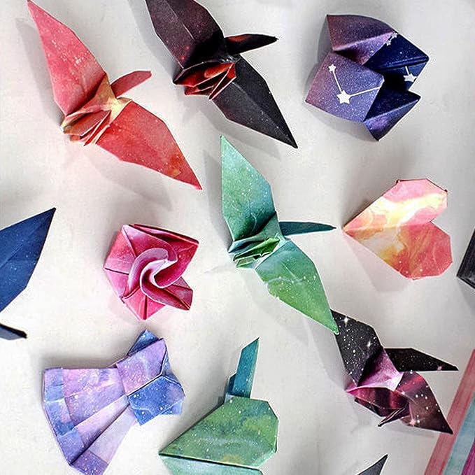 Origami Paper Kit for Kids Adults, 200 Sheets Starry Double-Sided Square - Image 6
