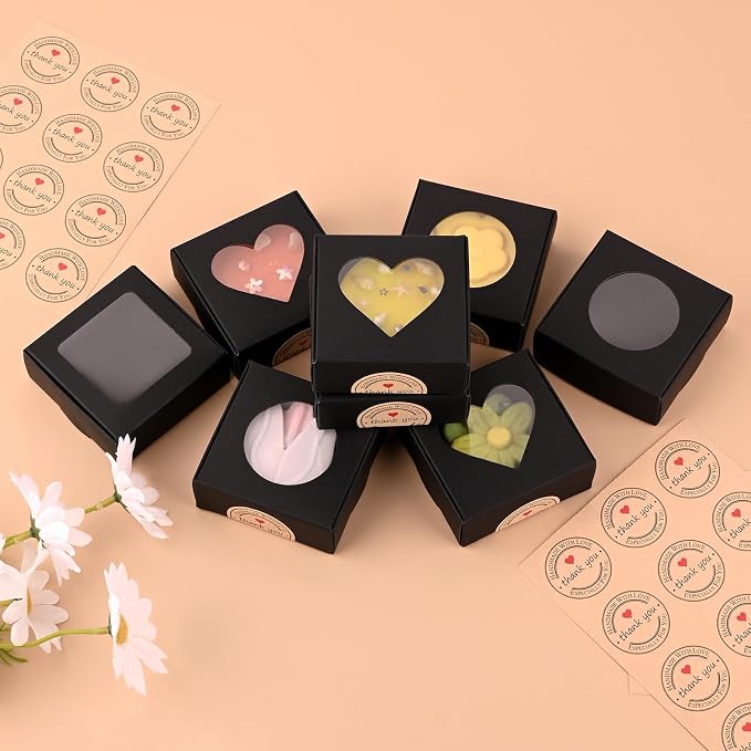 Moukiween 30 PCS Black Soap Boxes - Image 4