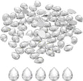 MECCANIXITY 50PCS Flat Back Acrylic Teardrop Gems 10x14mm Artificial Rhinestones by MECCANIXITY