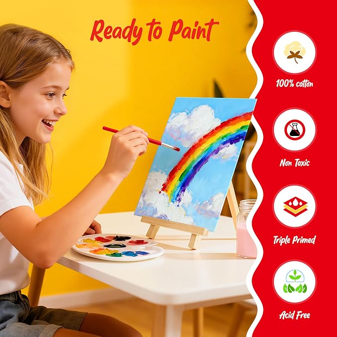 40 Pack 5x7 Inch Canvas Boards Small Canvas Panels - Image 2