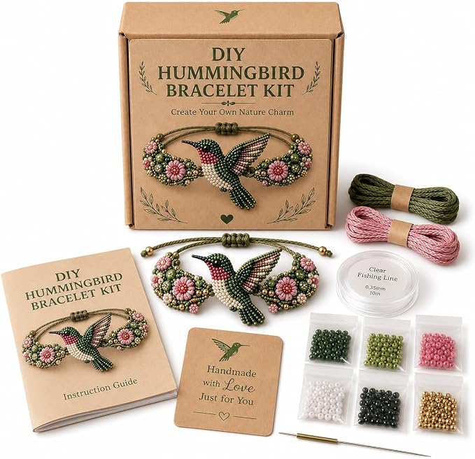 DIY Beaded Bracelet Making Kit, Beginner-Friendly Beaded Bracelet Animal Making by Unknown