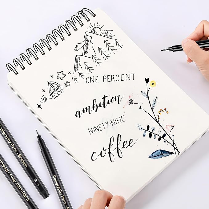 SAYEEC Calligraphy Brush Pens, Refillable Hand Lettering Pen - Image 5
