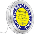 FANDAMEI 0.8mm Elastic Strings for Bracelets, Crystal Stretch Bead Cord for by FANDAMEI