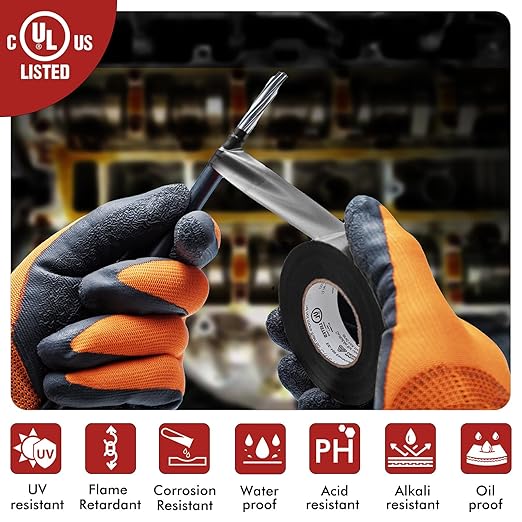 Avery Dennison Electrical Tape, 10 Rolls Commercial Grade PVC Electric Tape, UL/CSA Listed ¾ in x 99 ft Insulating Vinyl Tape for Electrical, Repairs, Automotive and Equipment, EC-800, Black