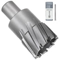 KEENTECH Carbide-Tipped Annular Cutter, 1-1/2" Diameter x 1-3/8" Depth, 3/4" Weldon Shank (2 Flat), High Speed Cutting TCT Mag Drill Bit with Pilot Pin for Harder Material, Stainless Steel, Cast Iron