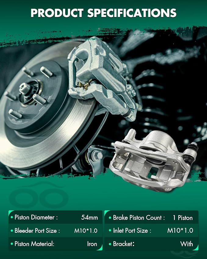 SCITOO 19B1493 19B1492 Front Left & Right Disc Brake Calipers Assembly w/Bracket For Hyundai For Accent/For Excel/For Scoupe,For Mitsubishi For Precis