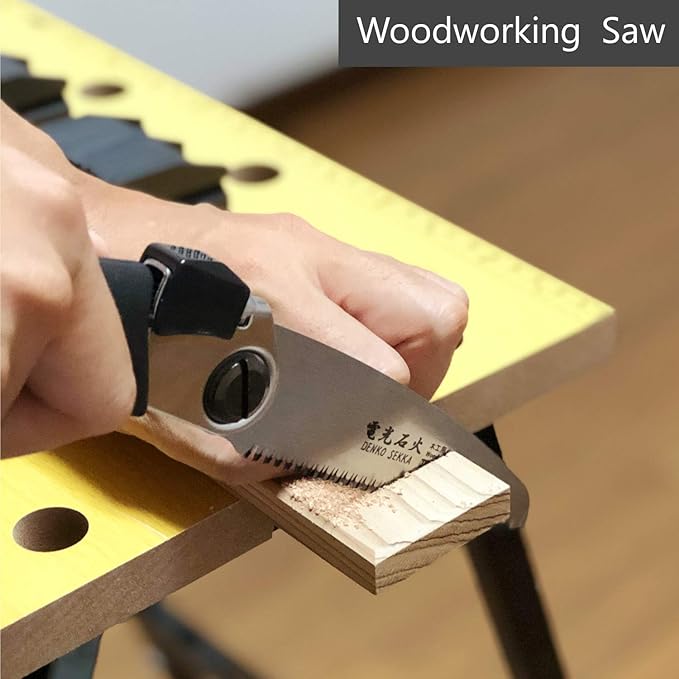 Japanese Pull Saw, Long Handle with Precision Blade and Cutting Power, Heavy Duty Woodworking Saw Replacement Blade
