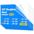 Art3d 5-Pack of 24×48" PET/Plexiglass Sheets, Transparent Clear Flexible by Art3d