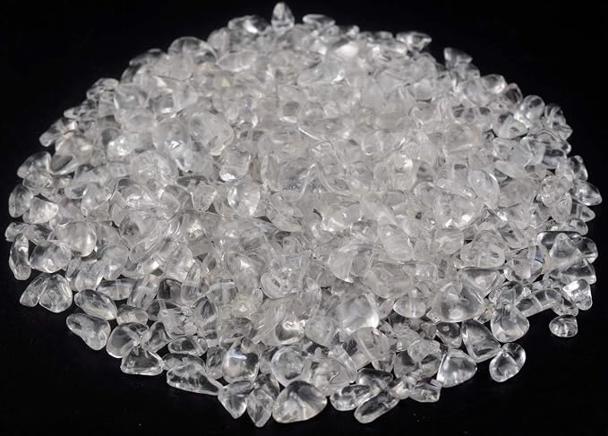 Natural Chip Stone Beads Crystal Quartz 5-8mm About 400 Pieces Irregular - Image 2