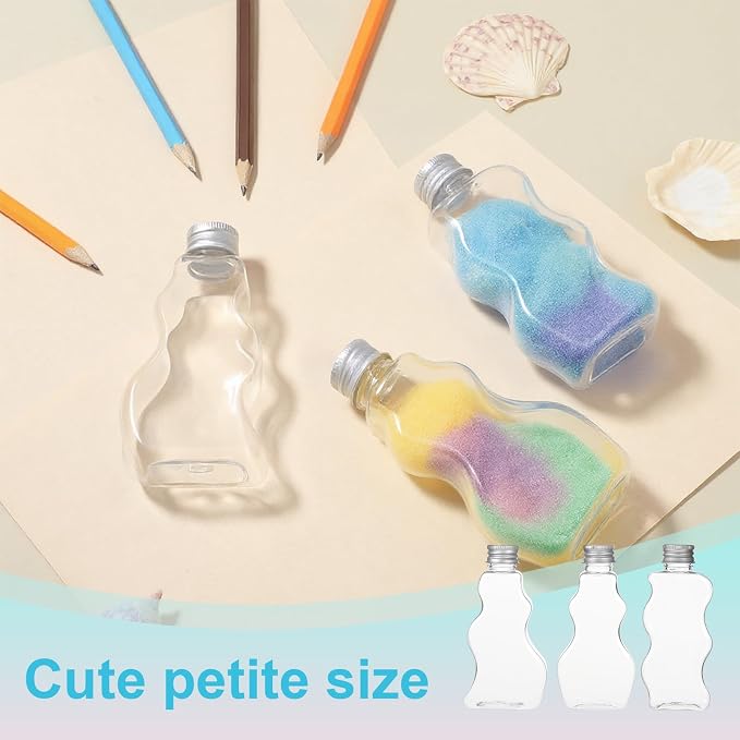 Pafeooui 45 Pack 2.5 Oz Plastic Sand Art Bottles - Image 5