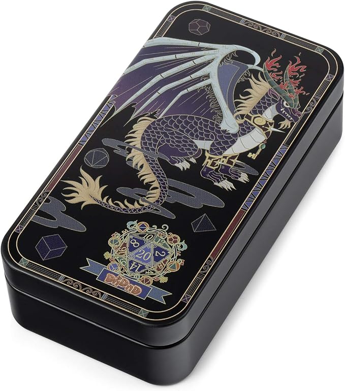 DNDND Metal Case With Foam for Dungeons and Dragons D&D Dice Storage by DNDND