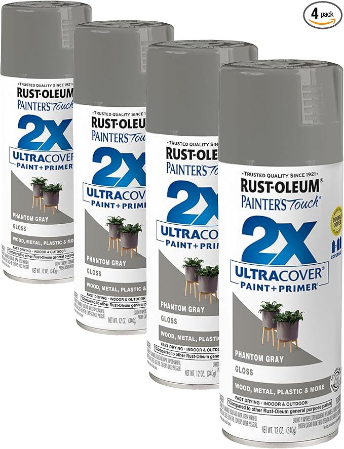 Rust-Oleum 372273- Painter's Touch 2X Ultra Cover Spray Paint, 12 oz, Phantom by Rust-Oleum