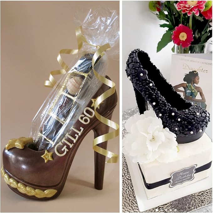 Sakolla High Heel Shoe Chocolate Molds, 3D Shoe Candy Molds Large Thick Soled - Image 5