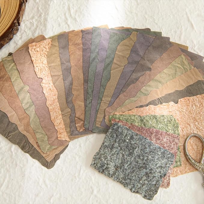 84 Sheets Small Textured Scrapbook Paper and 3D Embossed Collage Paper - Image 9