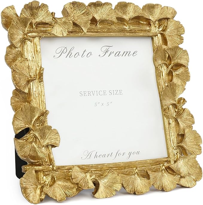 Cuspin 5x5 Picture Frame Vintage Gold Frames, Antique Square Photo Frame by Cuspin