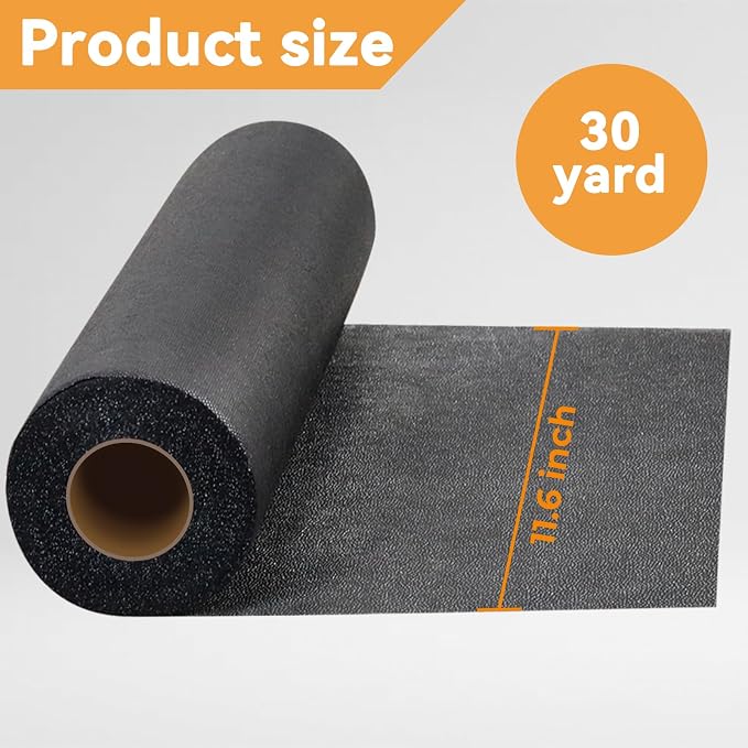 PLANTIONAL Medium Weight Black Iron-On Non-Woven Fusible Interfacing: 11.6" x - Image 2