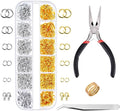 Paxcoo 1200Pcs Open Jump Rings and Lobster Clasps Jewelry Findings Kit by PAXCOO