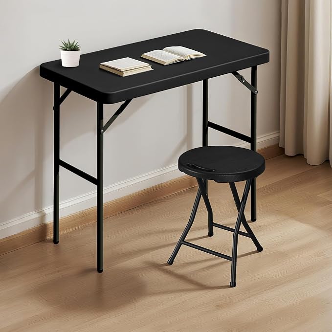 Folding Table 2.7ft Rectangular All-Occasion Plastic Folding Event Table - Image 6