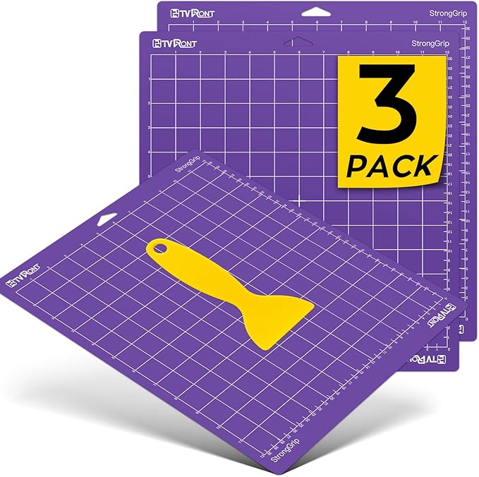 HTVRONT Strong Grip Cutting Mat, 3 Pack Cutting Mat 12x12 Compatible by HTVRONT