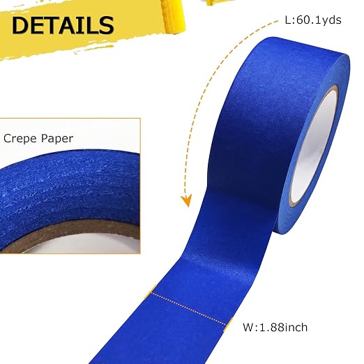 Professional Painters Tapes 2 Inch Wide, Paint Paper Tape, Protects Surfaces - Image 2