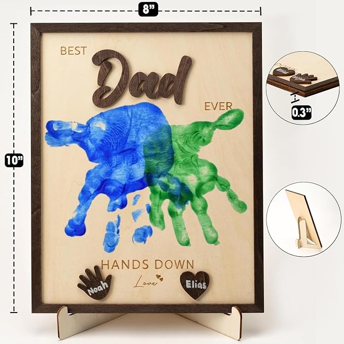 Wooden Handprint Keepsake Plaque - Image 5