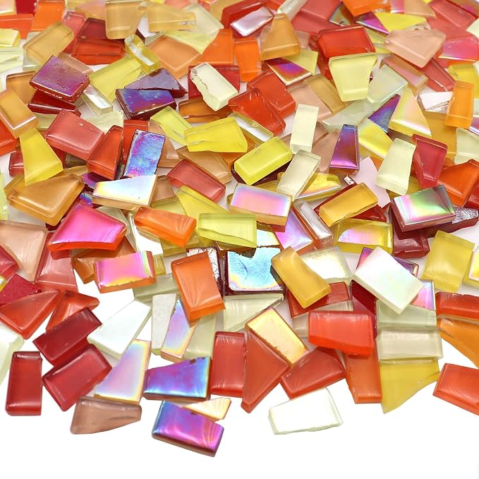 LITMIND 1.1LB Irregular Crystal Glass Mosaic Tiles by LITMIND