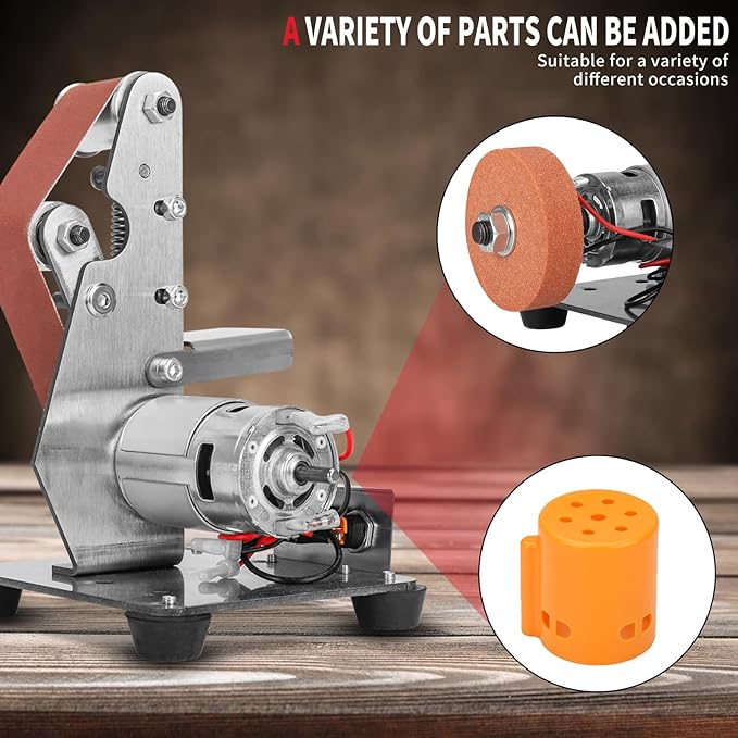 SI FANG Bench Grinding Wheel for Mini Electric Belt Sander Cutter Edges Sharpener, Grinding Stone Polishing Wheel for Drill Bit/Metal Alloys/Knife Making and Handicrafts (1PC)