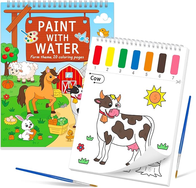 SOCOLER Paint with Water Coloring Books by SOCOLER