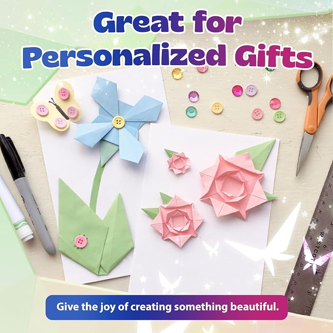 Pinwheel Crafts Flower Origami Kit - Image 3