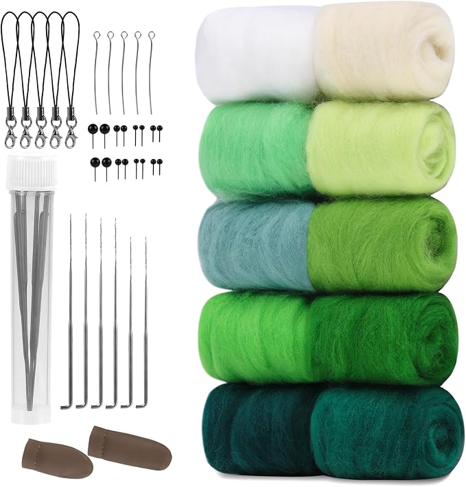 ZXIIXZ 100g Needle Felting Wool Felting Kit by ZXIIXZ