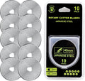 HEADLEY TOOLS 45mm Rotary Cutter Blades 10 Pack Fits Olfa, Replacement Rotary by HeadleyTools