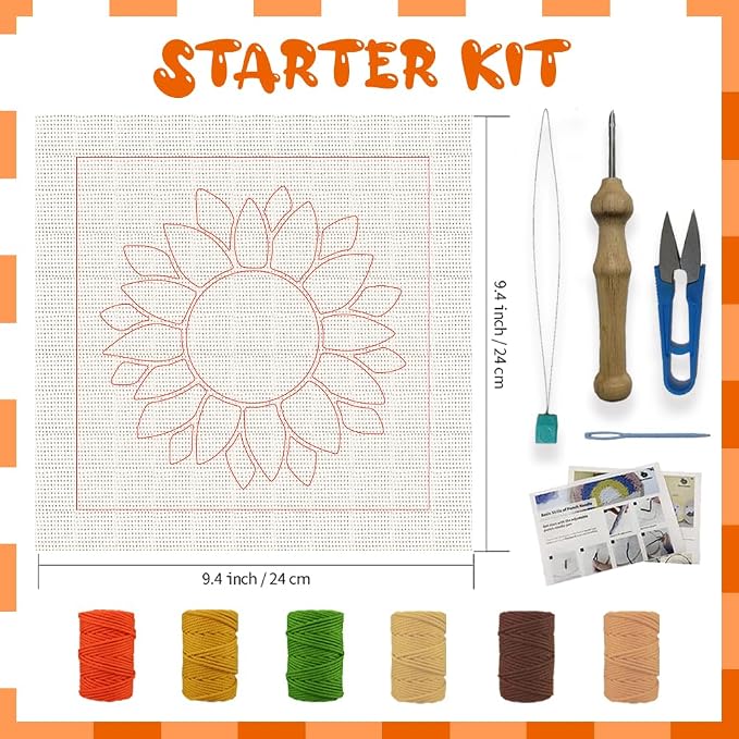 BEUNITONE 2 Sets DIY Punch Needle Kits - Image 2