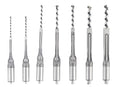 7PC High-Speed Steel Square Hole Mortise Chisel Drill Bit Set for Woodworking, 6/25“ 1/4“ 5/16“ 3/8“ 2/5“ 1/2“ 9/16“ Sizes, Ideal for Mortising Machines and Drill Press Attachments