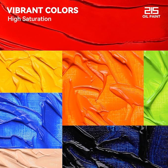 Paul Rubens Oil Paint, 40 Colors*50ml LargeTubes, Professional Oil Based Paint - Image 4