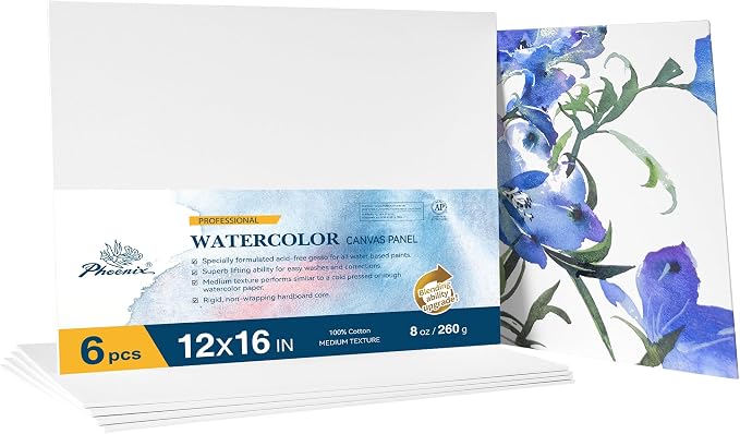 PHOENIX Watercolor Canvas Boards by PHOENIX