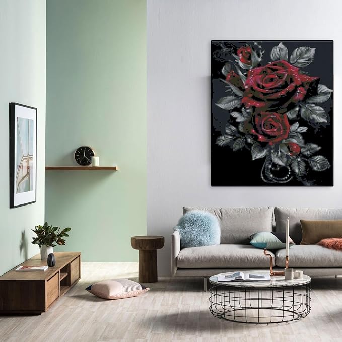 Flowers Stamped Cross Stitch Kits Flowers Cross Stitch Patterns, Dimensions - Image 4