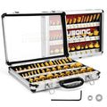 Router Bit Set of 40 Pieces Router bits 1/4 Inch Shank 40pcs Expert Router Bit Kit C3 Alloy Blade Router bits for Precision Carving and Versatile Applications