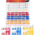 Nilight 540PCS Mixed Quick Disconnect Electrical Insulated Butt Bullet Spade Fork Ring Solderless Crimp Terminals Wire Connectors Assortment Kit