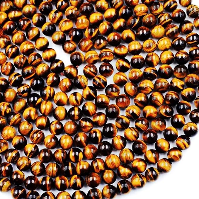 Zenkeeper 108 Pcs Tiger Eye Beads by Zenkeeper