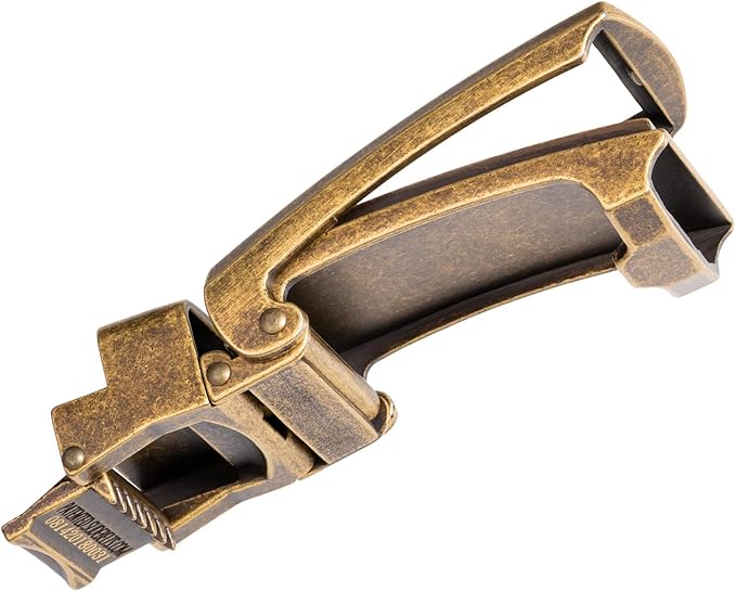 SlideBelts Full Grain Leather Belt with Contrast Stitching - Custom Fit for Adult Men, Golfers
