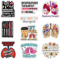 MAIANEY Respiratory Therapists Stickers, RT Stickers Floral Lung Waterproof by Maianey